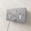 Essentials  13A 2-Gang 2-Pole Switched Metal Clad Socket + 3.1A 15.5W 2-Outlet Type A & C USB Charger with White Inserts
