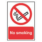 "No Smoking" Sign 210mm x 148mm