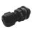 ABB Plastic Quick-Connect Cable Glands 20.2mm Black 10 Pack