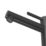 Swirl Bonda Black 250mm Standard Round Head Mono Basin Mixer Tap