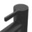 Swirl Bonda Black 250mm Standard Round Head Mono Basin Mixer Tap
