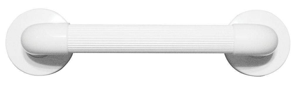 Essentials Straight Household Bathroom Grab Bar White 600mm - Screwfix