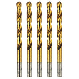 Erbauer  Round Shank Metal Drill Bits 13mm x 151mm 5 Pack