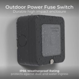 British General  IP66 13A Weatherproof Outdoor Switched Fused Spur with LED
