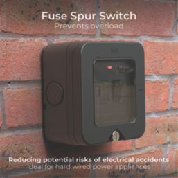 British General  IP66 13A Weatherproof Outdoor Switched Fused Spur with LED