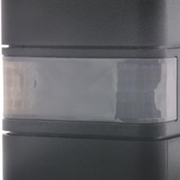 Brackenheath iSpot Deco Indoor & Outdoor LED Up & Down Wall Light With PIR & Photocell Sensor Black 6.5W 750lm
