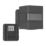 Brackenheath iSpot Deco Indoor & Outdoor LED Up & Down Wall Light With PIR & Photocell Sensor Black 6.5W 750lm