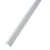 Rothley White Plastic Angle 1m x 20mm x 20mm