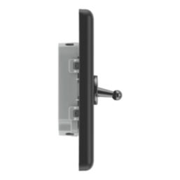 LAP  20A 16AX 2-Gang 2-Way Switch  Matt Black with Colour-Matched Inserts