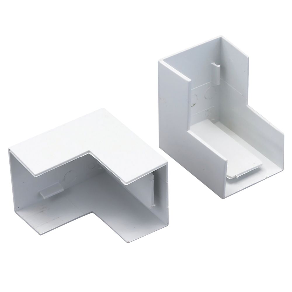 Deta TTE External Trunking Angles 38mm x 25mm 2 Pack Screwfix