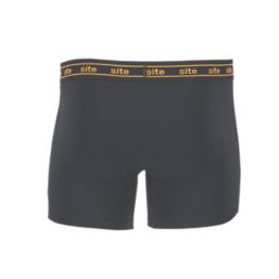 Site 2 Pack Black Small Mens Boxer Shorts