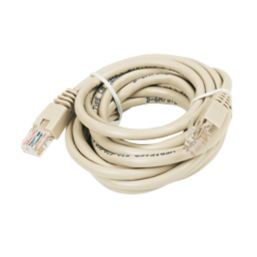 Essentials Beige Unshielded RJ45 Cat 5e Ethernet Cables 3m 10 Pack