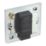 LAP  1-Gang 2-Way LED Dimmer Switch  Polished Chrome with Colour-Matched Inserts