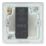 LAP  1-Gang 2-Way LED Dimmer Switch  Polished Chrome with Colour-Matched Inserts