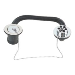 Flomasta Waste & Plug Chrome 16"