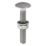 Timco Exterior Carriage Bolts Carbon Steel Organic Silver Coating M6 x 40mm 10 Pack