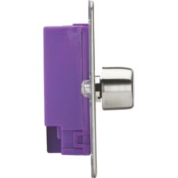 Knightsbridge  2-Gang 2-Way LED Intelligent Dimmer Switch  Brushed Chrome