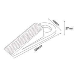 Smith & Locke Door Stop Wedges Grey 3 Pack