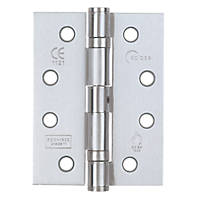 Eclipse Satin Chrome Grade 11 Fire Rated Ball Bearing Hinge 102 x 76mm 3 Pack