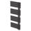 Flomasta Cantilever 1200mm x 500mm 1665BTU Black Vertical Designer Radiator