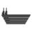 Flomasta Cantilever 1200mm x 500mm 1665BTU Black Vertical Designer Radiator