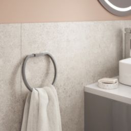 Elland Towel Ring Brushed Chrome