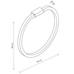 Elland Towel Ring Brushed Chrome