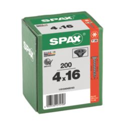 Spax Blax PZ Countersunk Self Drilling Wood Screws 4mm x 16mm 200 Pack