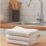 L-PRO Extra Large Knitted Cloths / Dishcloths White with Red Hemmed Edge 30cm x 50cm 20 Pack