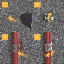 D-Line  Fire Rated Safe-D F-Clips 25/30mm 100 Pack
