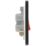 British General Evolve 45A 1-Gang 2-Pole Cooker Switch Matt Black with LED with Black Inserts