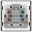 British General Evolve 45A 1-Gang 2-Pole Cooker Switch Matt Black with LED with Black Inserts