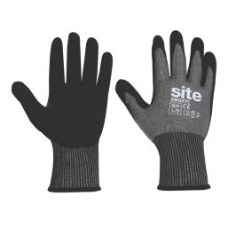 Site SWG370 Cut Resistant Gloves Grey / Black Large