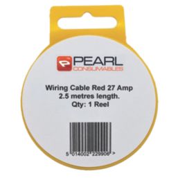 Pearl Consumables 27A 3.1mm² Automotive Cable 2.5m Coil Red