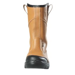 Site Gravel Size 9  Tan  Steel Toe Cap Safety Rigger Boots