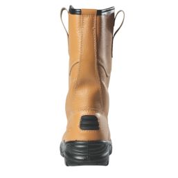 Site Gravel Size 9  Tan  Steel Toe Cap Safety Rigger Boots