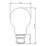 LAP  B22 A60 LED Light Bulb Clear 806lm 3.8W 2 Pack