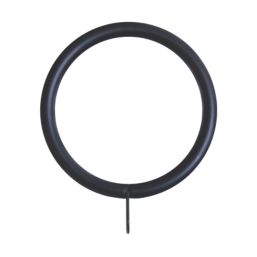 Renaissance Matt Black Curtain Pole 28/25mm x 120-210cm