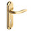 Designer Levers Mocho  Fire Rated Lever Lock Door Handle Pair Antique Brass