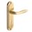 Designer Levers Mocho  Fire Rated Lever Lock Door Handle Pair Antique Brass