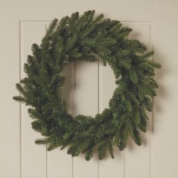 Fraser Fir 500mm Indoor  Battery LED Pre Lit Artificial Christmas Wreath