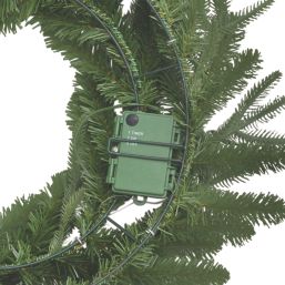 Fraser Fir 500mm Indoor  Battery LED Pre Lit Artificial Christmas Wreath