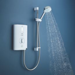 Mira Sport Max with Airboost White/Chrome 9kW  Electric Shower
