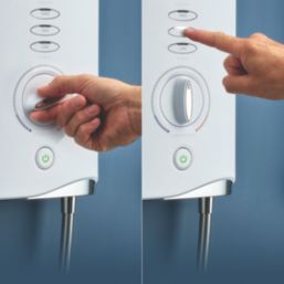 Mira Sport Max with Airboost White/Chrome 9kW  Electric Shower