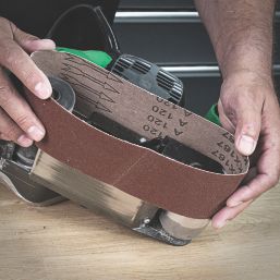 Trend AB/B100/60A 60 Grit Multi-Material Sanding Belts 610mm x 100mm 3 Pack