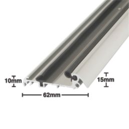 Stormguard Slimline Rain & Draught Excluder Matt Silver 914mm