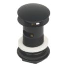 Flomasta Slotted Pop Up Basin Waste Matt Black 66mm