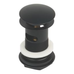 Flomasta Slotted Pop Up Basin Waste Matt Black 66mm