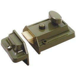 Smith & Locke   Traditional Rim Cylinder Night Latch Green 60mm Backset