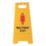 Essentials Female Attendant On Duty A-Frame Safety Sign 600mm x 290mm